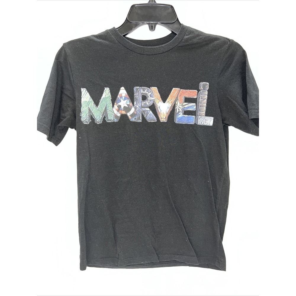 Marvel Shirt Youth Large Black Short Sleeve T Shirt